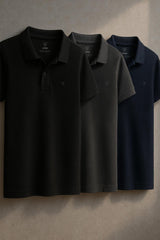 KIT 3 POLOS ALGODÃO PIMA TEXTURIZADA da Vörr Brasil | Loja Oficial Vörr Brasil