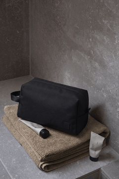 NECESSAIRE AERO RIPSTOP E COURO LEGÍTIMO - PRETO