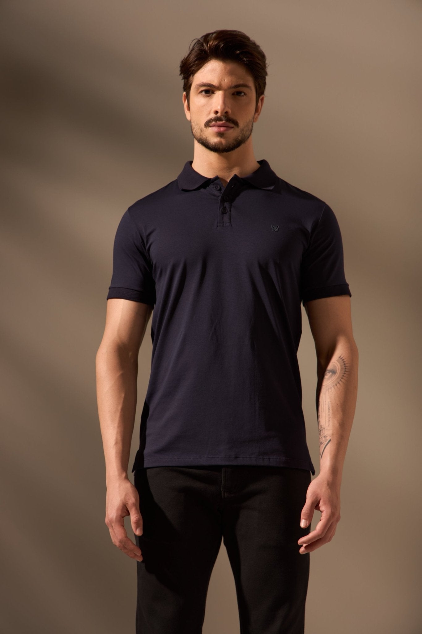 POLO ALGODÃO PIMA LISA - MARINHO da Vörr Brasil | Loja Oficial Vörr Brasil