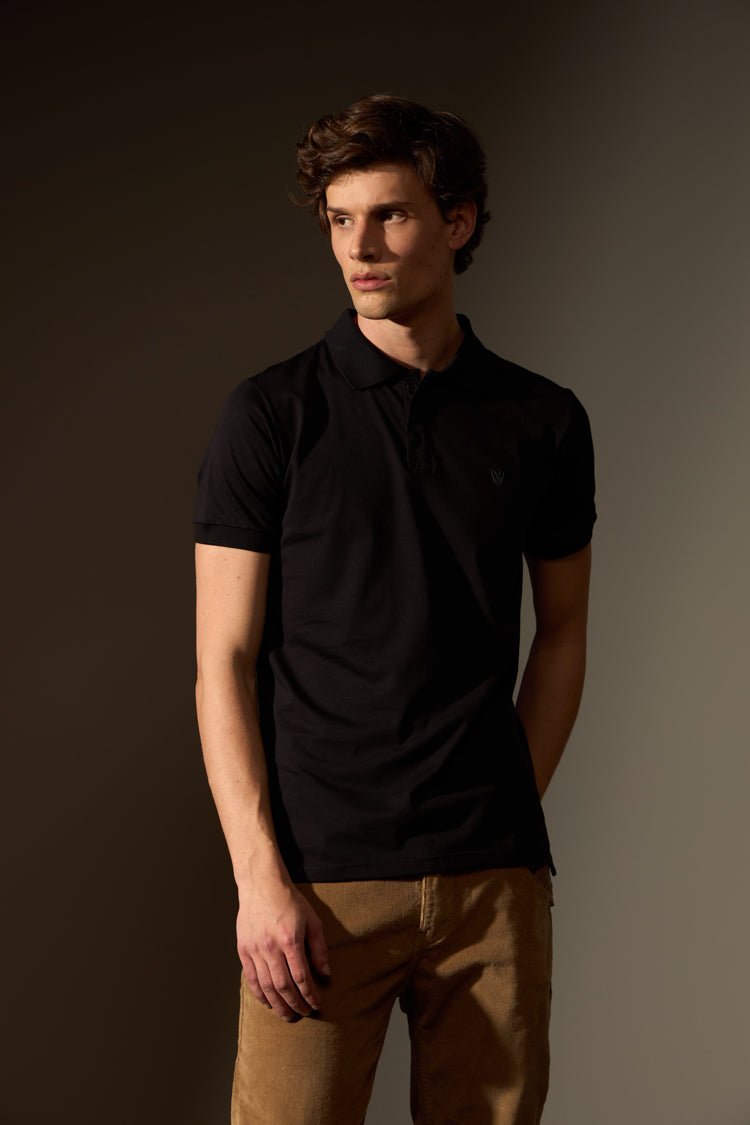 POLO ALGODÃO PIMA LISA - PRETO da Vörr Brasil | Loja Oficial Vörr Brasil