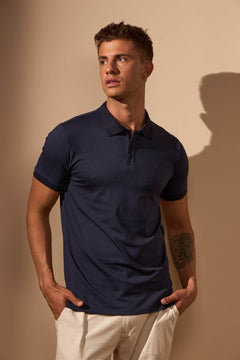 POLO EXPLORER ALGODÃO PIQUET - MARINHO