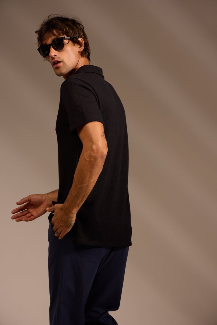 POLO NATUREZA ALGODÃO - PRETO da Vörr Brasil | Loja Oficial Vörr Brasil