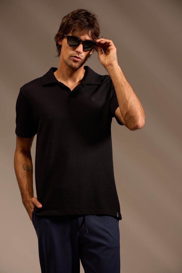 POLO NATUREZA ALGODÃO - PRETO da Vörr Brasil | Loja Oficial Vörr Brasil