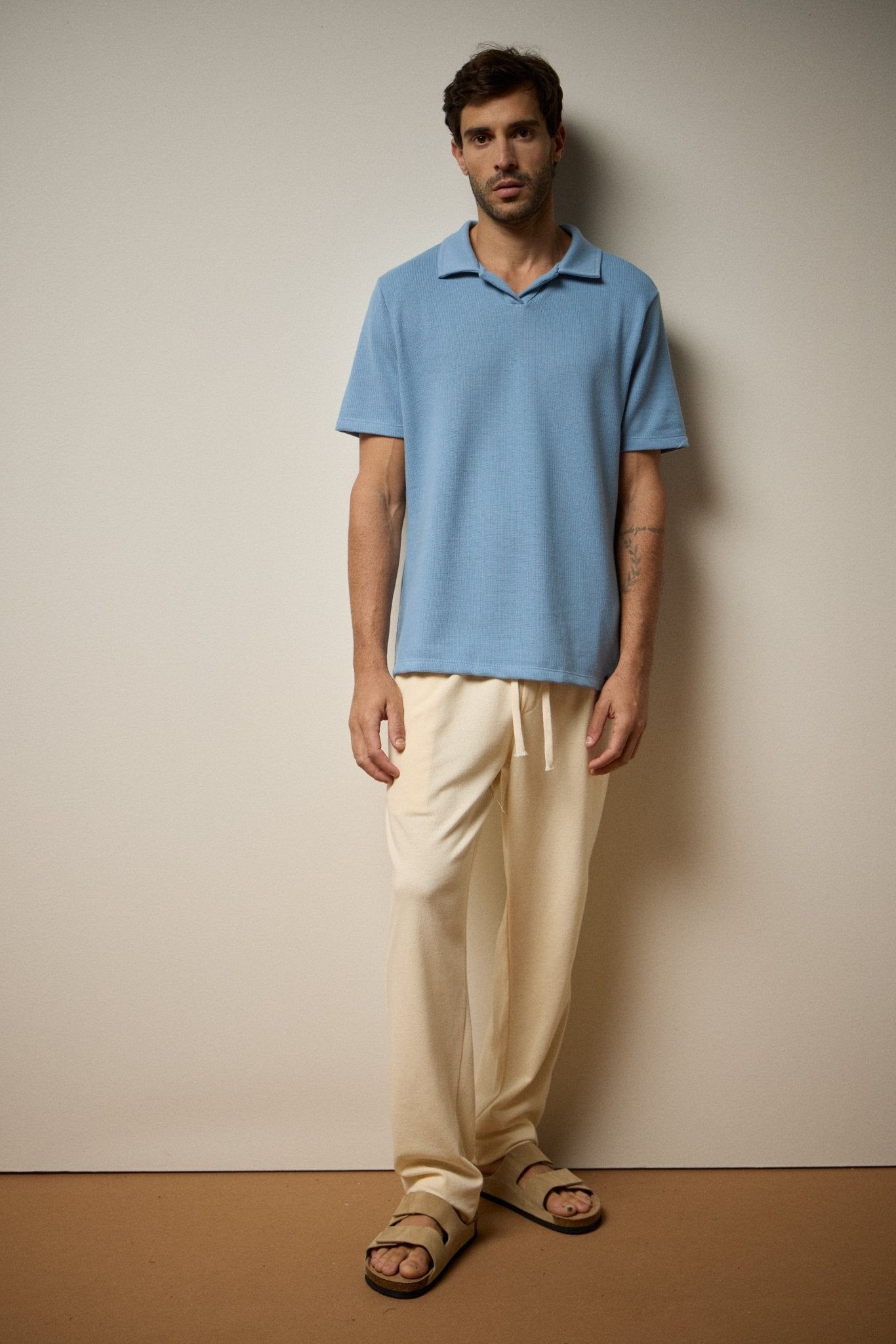 POLO OFF-LINE ALGODÃO - AZUL da Vörr Brasil | Vörr Brasil