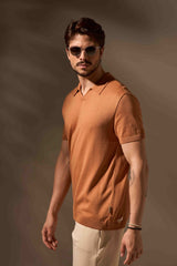 POLO TRICÔ LEME - COBRE da Vörr Brasil | Loja Oficial Vörr Brasil