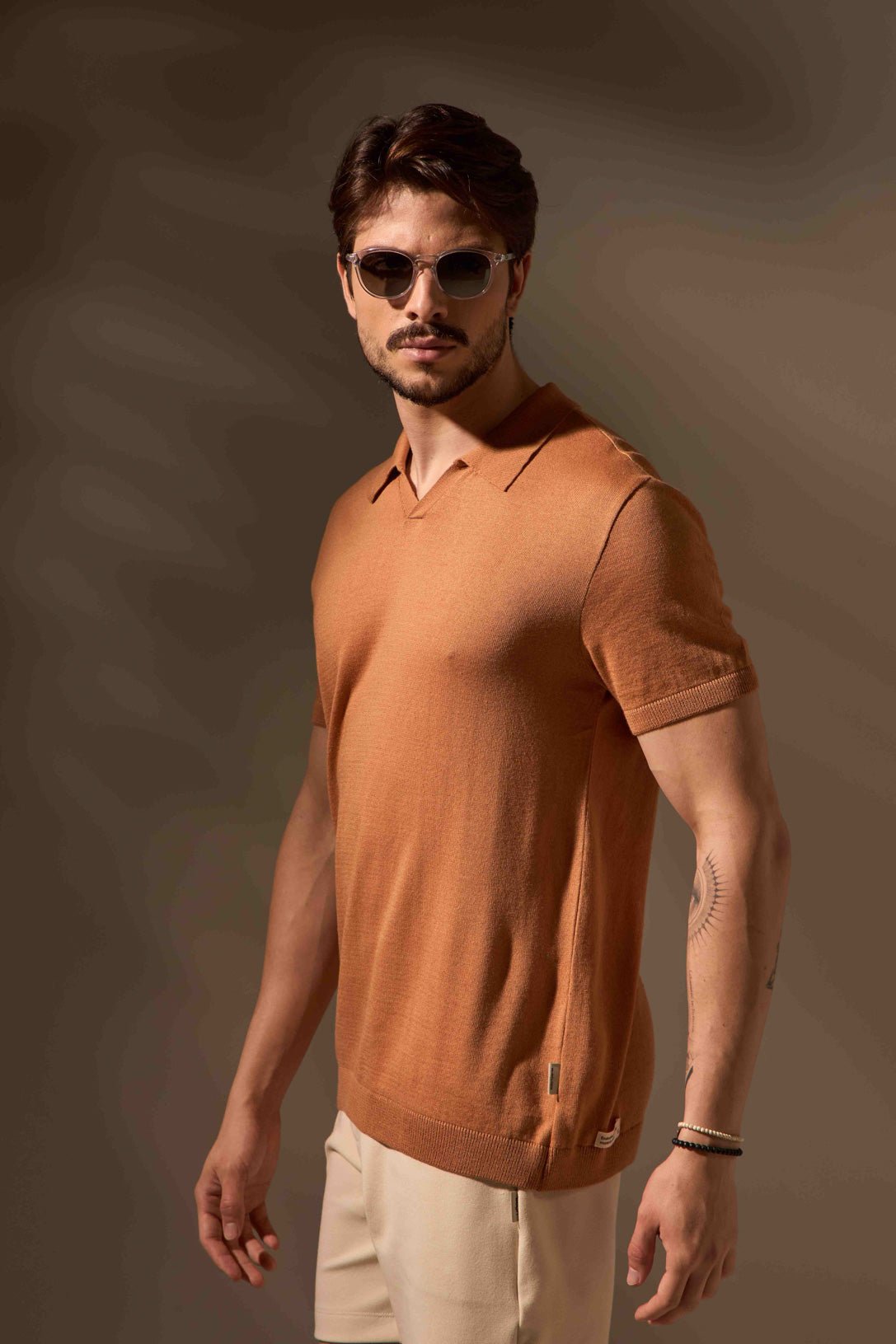 POLO TRICÔ LEME - COBRE da Vörr Brasil | Loja Oficial Vörr Brasil