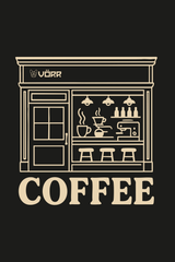 [PRÉ - VENDA] CAMISETA OVER UNISSEX 100% ALGODÃO COFFEE - PRETO da Vörr Brasil | Loja Oficial Vörr Brasil