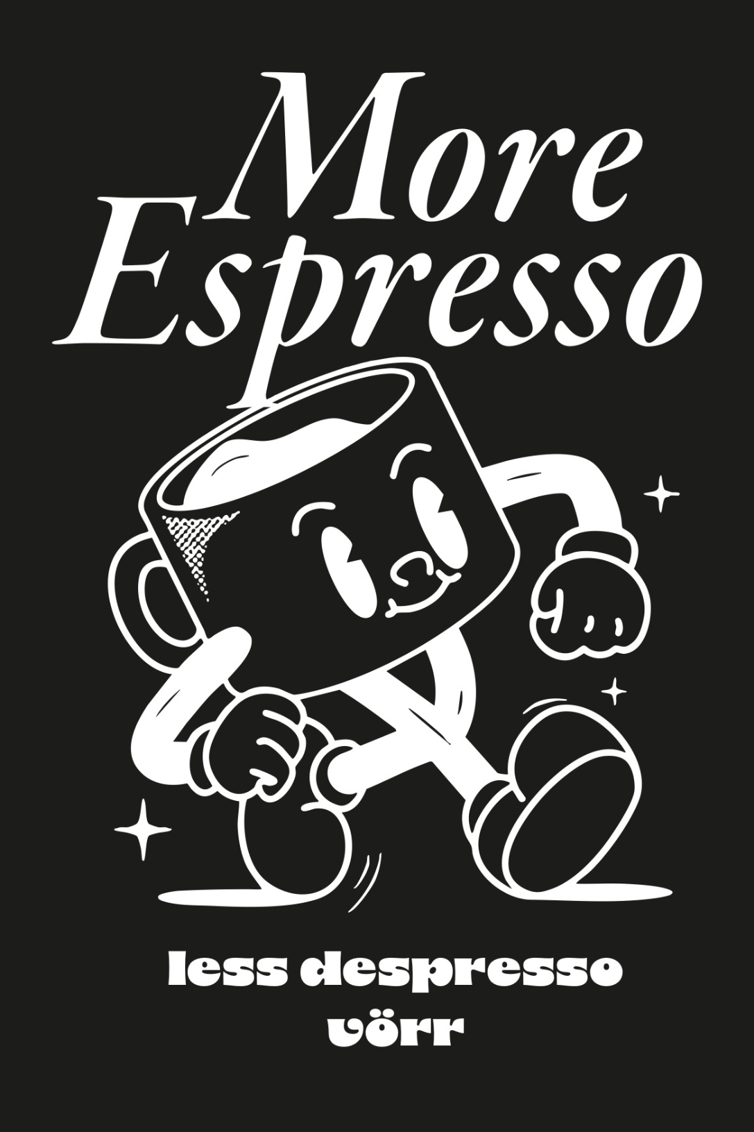 [PRÉ - VENDA] CAMISETA OVER UNISSEX 100% ALGODÃO MORE ESPRESSO - PRETO da Vörr Brasil | Loja Oficial Vörr Brasil