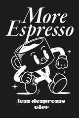 [PRÉ - VENDA] CAMISETA OVER UNISSEX 100% ALGODÃO MORE ESPRESSO - PRETO da Vörr Brasil | Loja Oficial Vörr Brasil