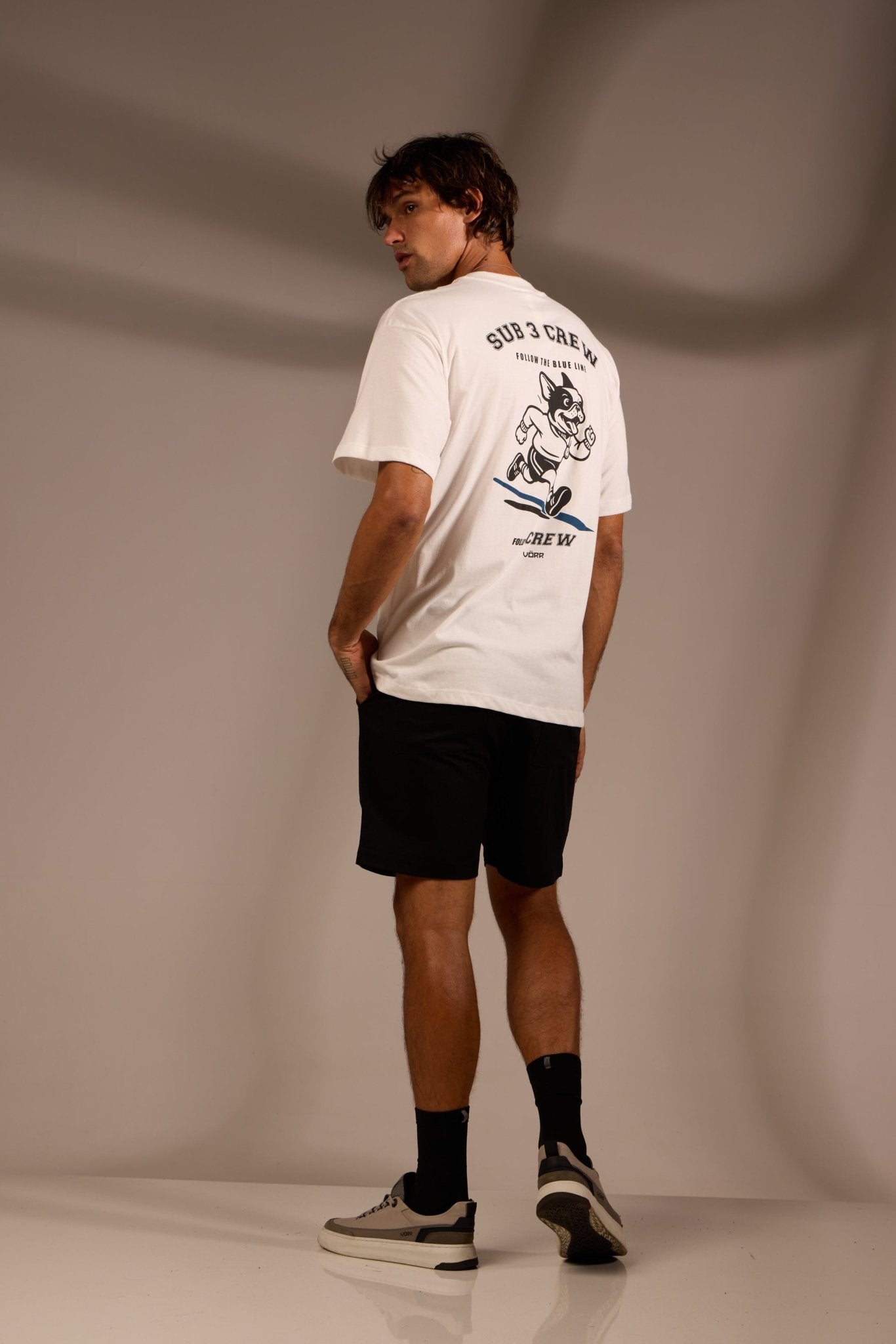 [PRÉ - VENDA] CAMISETA OVER UNISSSEX 100% ALGODÃO SUB 3 CREW - OFF WHITE da Vörr Brasil | Loja Oficial Vörr Brasil