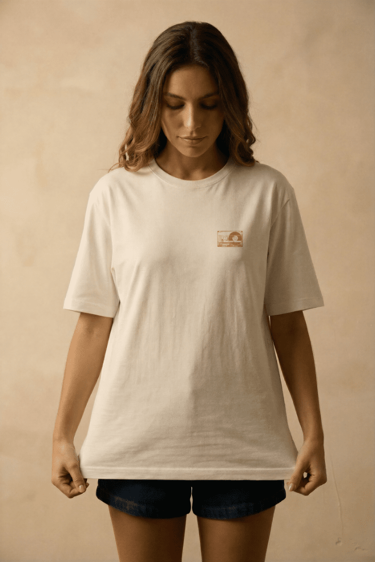 CAMISETA OVERSIZED UNISSEX RITMO 100% ALGODÃO - OFF WHITE da Vörr Brasil | Vörr Brasil