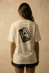 [PRÉ - VENDA] CAMISETA OVERSIZED UNISSEX 100% ALGODÃO RITMO - OFF WHITE da Vörr Brasil | Loja Oficial Vörr Brasil