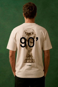 CAMISETA OVERSIZED 90' 100% ALGODÃO - OFF WHITE