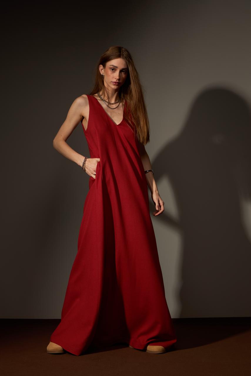 [PRÉ - VENDA] VESTIDO CARDEAL LINHO - VERMELHO da Vörr Brasil | Loja Oficial Vörr Brasil