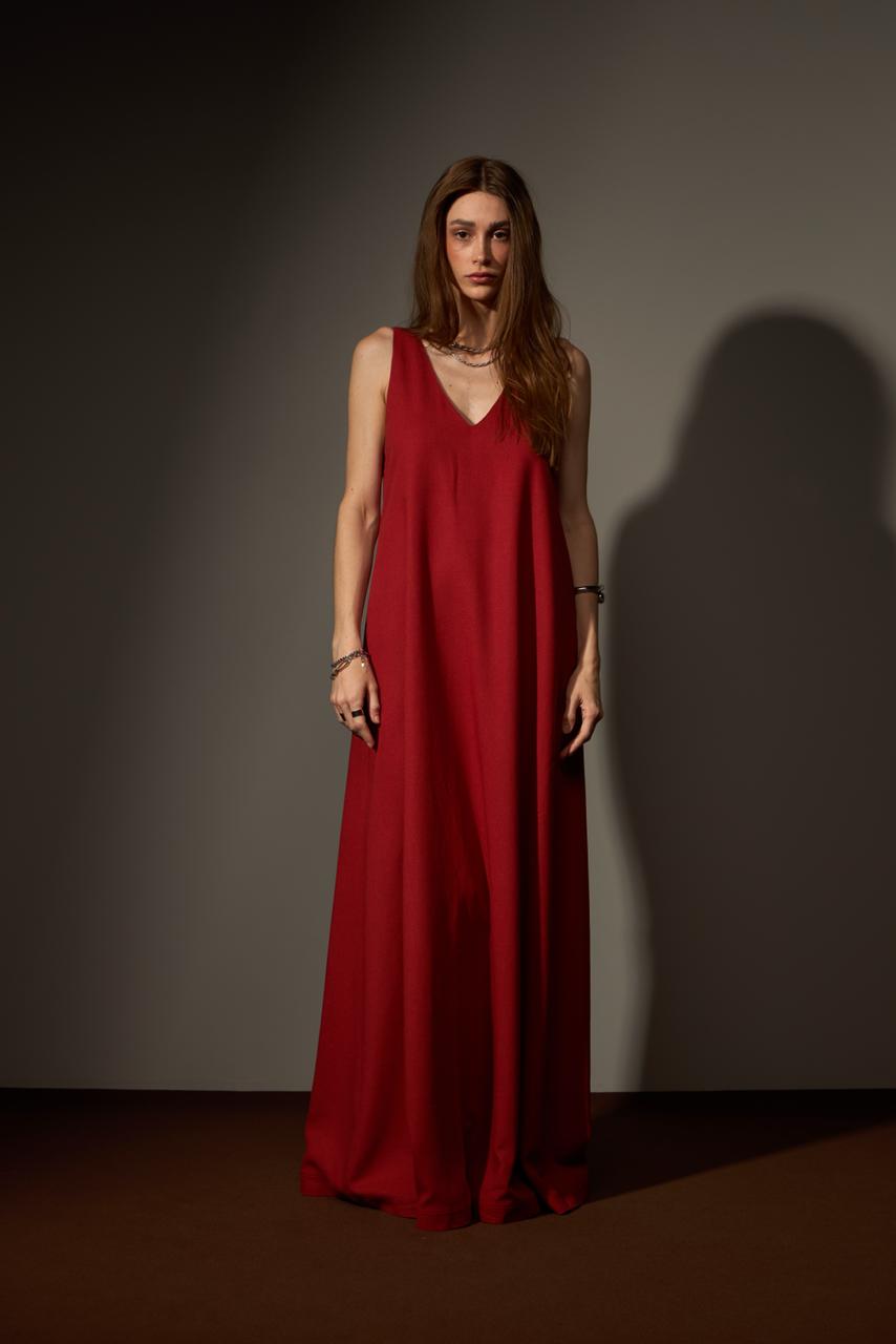 [PRÉ - VENDA] VESTIDO CARDEAL LINHO - VERMELHO da Vörr Brasil | Loja Oficial Vörr Brasil