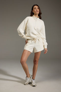 SHORT BRUMA 100% ALGODÃO - OFF WHITE