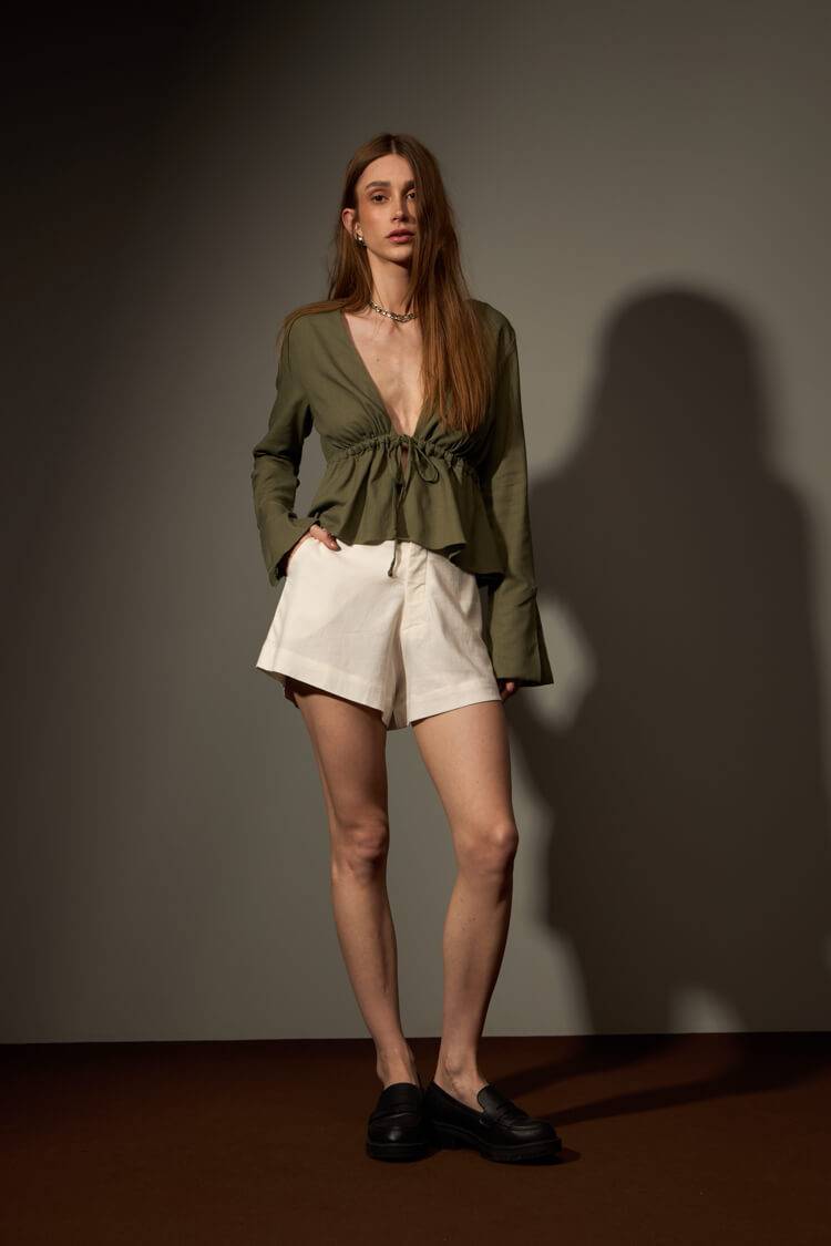 SHORT CERRADO - OFF WHITE da Vörr Brasil | Loja Oficial Vörr Brasil