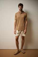 SHORT CORE LINHO - CAMEL da Vörr Brasil | Vörr Brasil