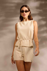 SHORT GOLDEN HOUR ALGODÃO - OFF WHITE da Vörr Brasil | Vörr Brasil