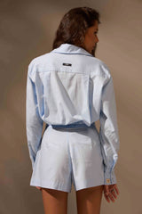 SHORT ONDAS ALGODÃO - AZUL da Vörr Brasil | Loja Oficial Vörr Brasil