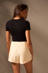 SHORT SAIA SINERGIA ALGODÃO - OFF WHITE da Vörr Brasil | Loja Oficial Vörr Brasil