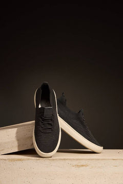 TÊNIS RITMO TRICÔ KNIT - PRETO E BRANCO