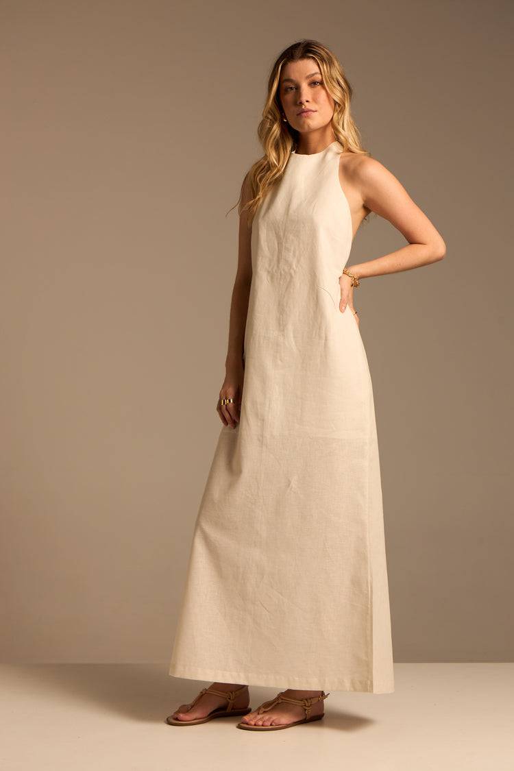 VESTIDO AMAZONAS - AREIA da Vörr Brasil | Loja Oficial Vörr Brasil