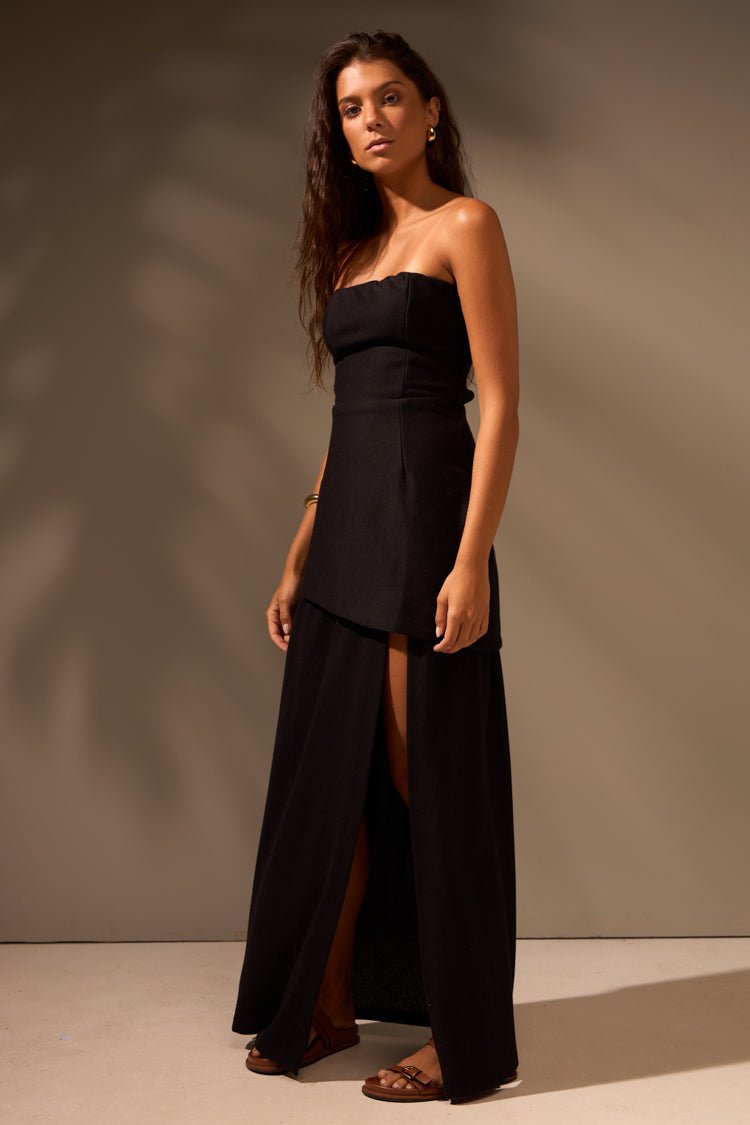 VESTIDO AURORA ALGODÃO - PRETO da Vörr Brasil | Loja Oficial Vörr Brasil