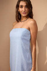 VESTIDO BOSQUES - AZUL da Vörr Brasil | Loja Oficial Vörr Brasil