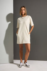 VESTIDO ESCARPAS - OFF WHITE da Vörr Brasil | Loja Oficial Vörr Brasil