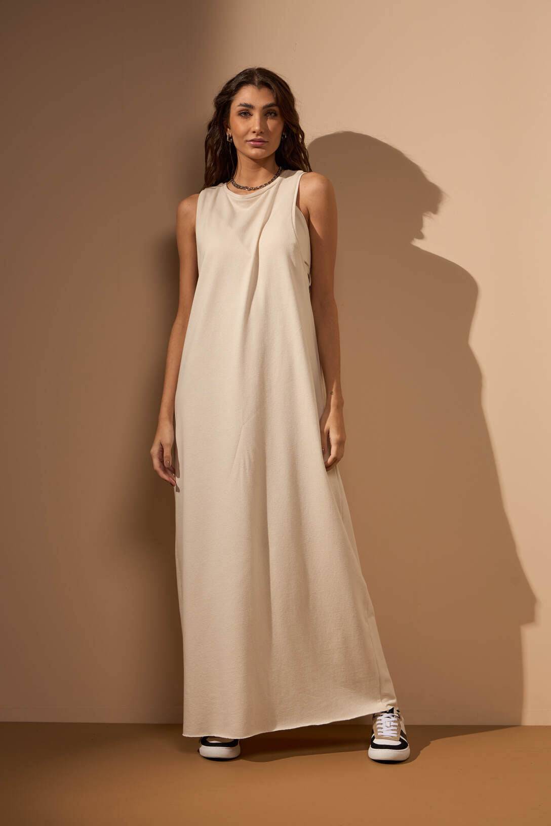 VESTIDO FOZ - AREIA da Vörr Brasil | Loja Oficial Vörr Brasil