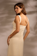 VESTIDO GOLDEN HOUR ALGODÃO - OFF WHITE da Vörr Brasil | Loja Oficial Vörr Brasil