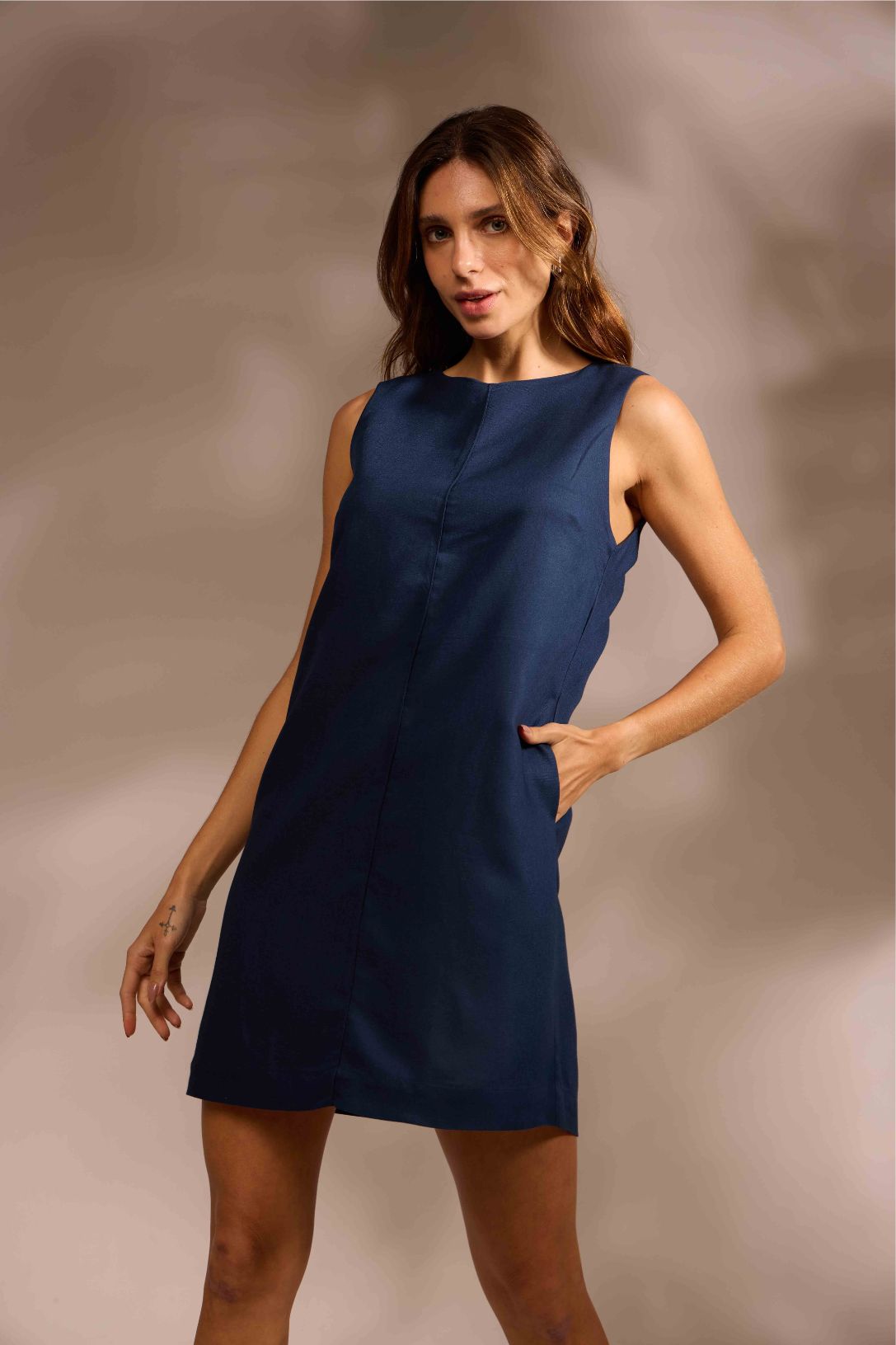 VESTIDO MARÉ LINHO - MARINHO da Vörr Brasil | Vörr Brasil