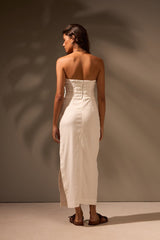 VESTIDO MIDI SUNSET ALGODÃO - OFF WHITE da Vörr Brasil | Loja Oficial Vörr Brasil