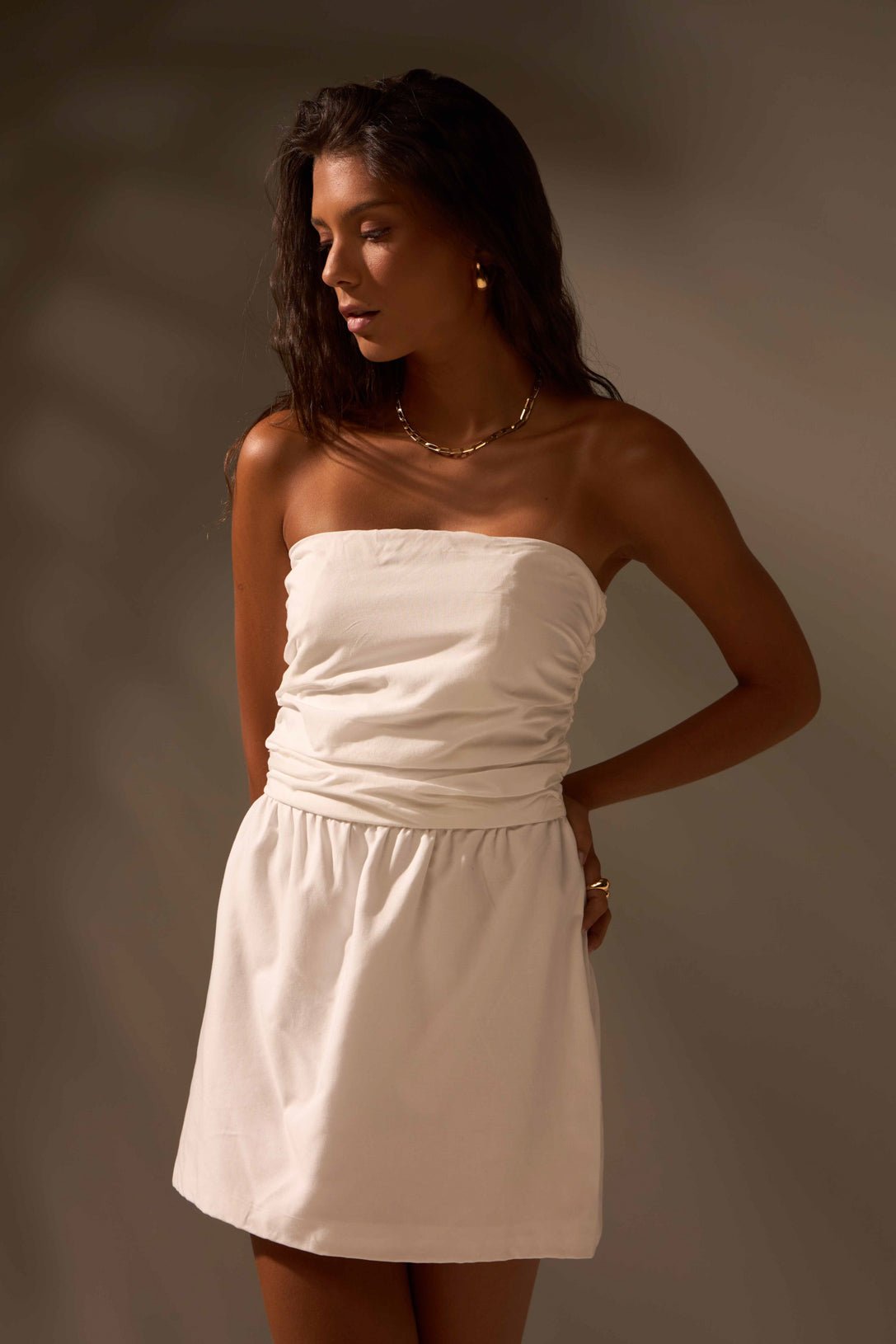 VESTIDO ONDAS ALGODÃO - BRANCO da Vörr Brasil | Loja Oficial Vörr Brasil