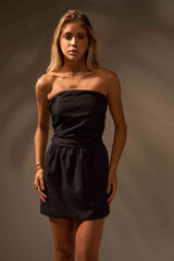 VESTIDO ONDAS ALGODÃO - PRETO da Vörr Brasil | Loja Oficial Vörr Brasil