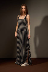 VESTIDO POÇO - PRETO E AREIA da Vörr Brasil | Loja Oficial Vörr Brasil
