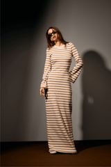 VESTIDO RAIAS - AREIA da Vörr Brasil | Loja Oficial Vörr Brasil