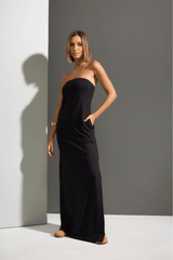 VESTIDO RISCA VISCOSE - PRETO da Vörr Brasil | Vörr Brasil