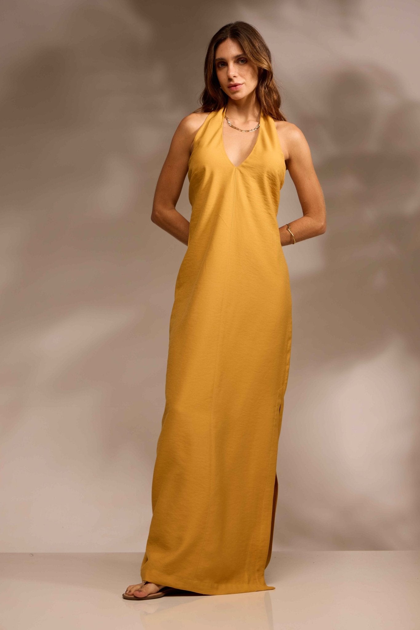 VESTIDO SER VISCOSE - AMARELO da Vörr Brasil | Vörr Brasil