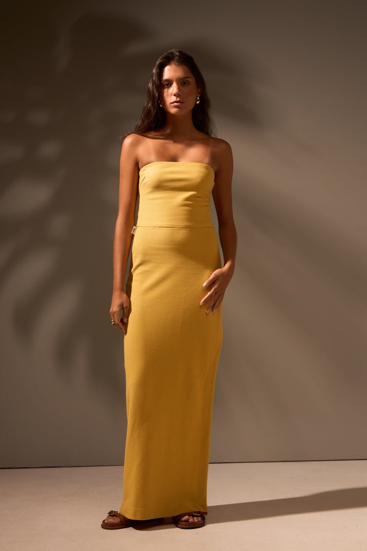 VESTIDO SINERGIA ALGODÃO - AMARELO da Vörr Brasil | Loja Oficial Vörr Brasil