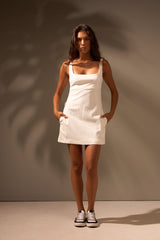 VESTIDO SUNSET LINHO - OFF WHITE da Vörr Brasil | Loja Oficial Vörr Brasil