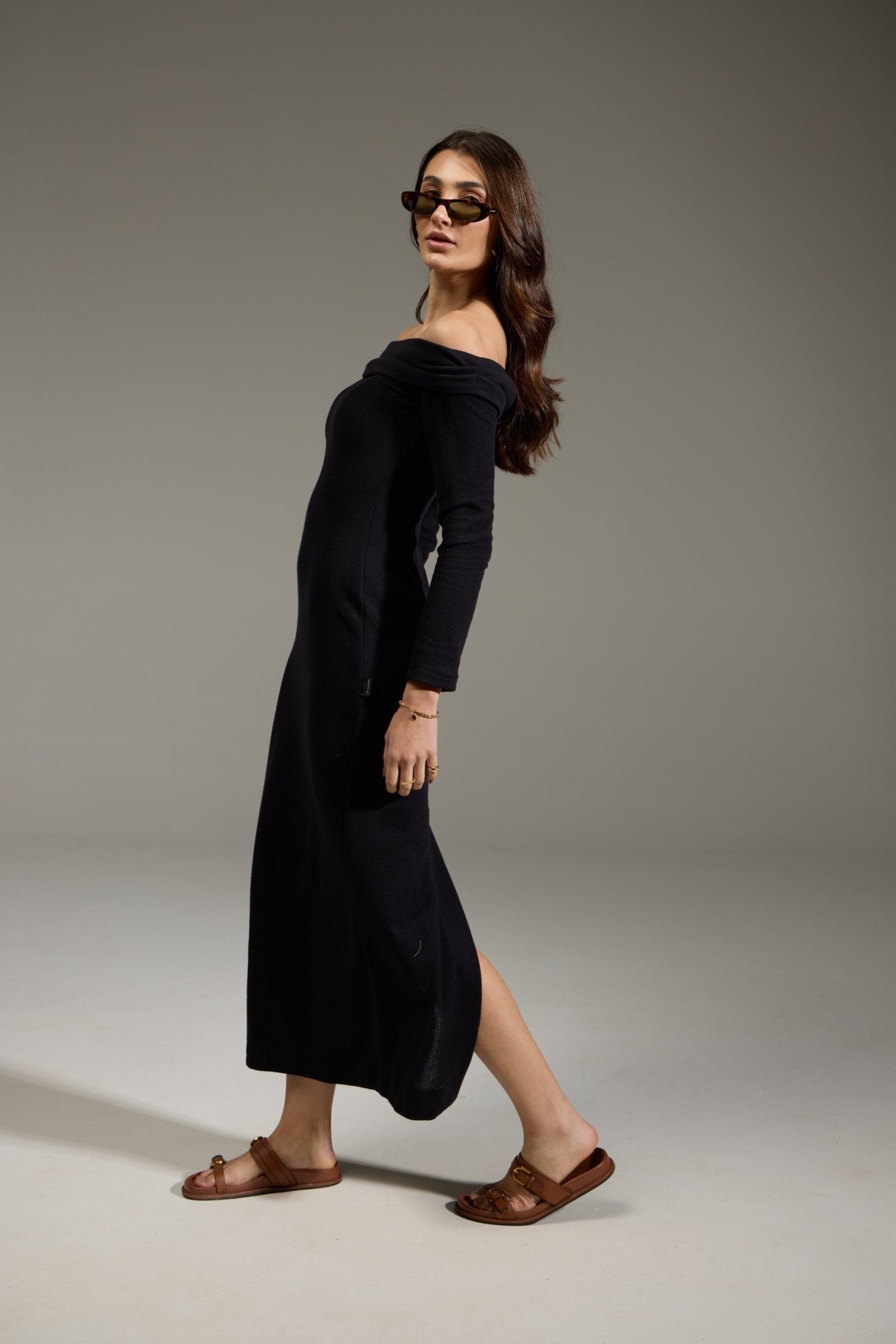 VESTIDO TEXTURE ALGODÃO - PRETO da Vörr Brasil | Vörr Brasil