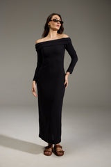 VESTIDO TEXTURE ALGODÃO - PRETO da Vörr Brasil | Vörr Brasil