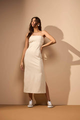 VESTIDO UNIÃO - AREIA da Vörr Brasil | Loja Oficial Vörr Brasil