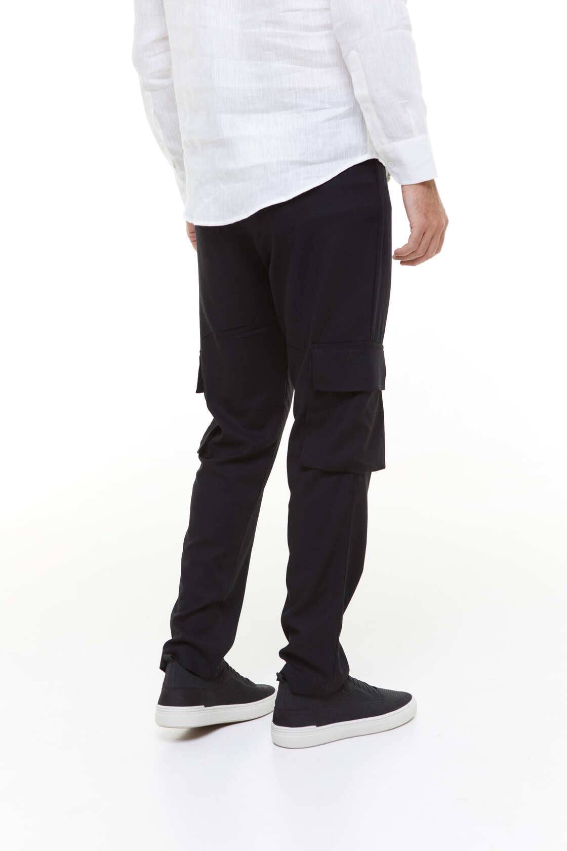 CALÇA LINHO CARGO - PRETO - Vörr Brasil